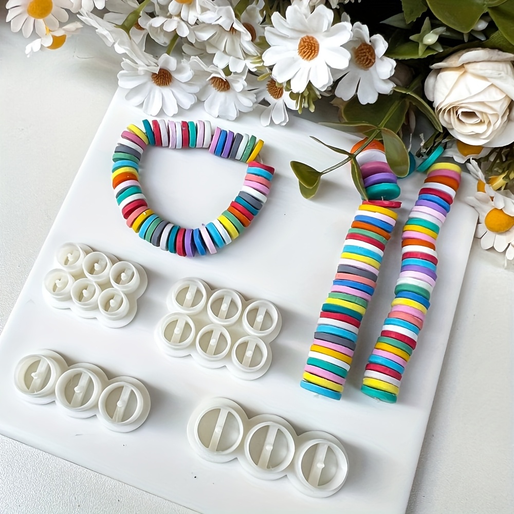 Jewelry Making For Beginners - مجموعة قواطع خرز دائرية من البوليمر
