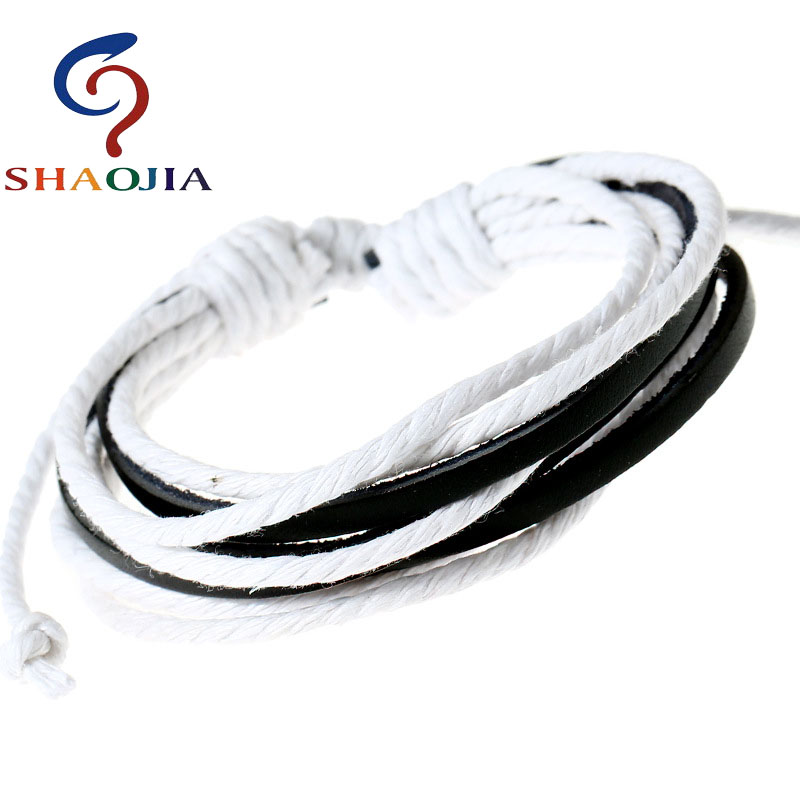 Jewelry Making Singapore - SHAOJIA-سوار مضفر بحبل مشوهة للرجال ،