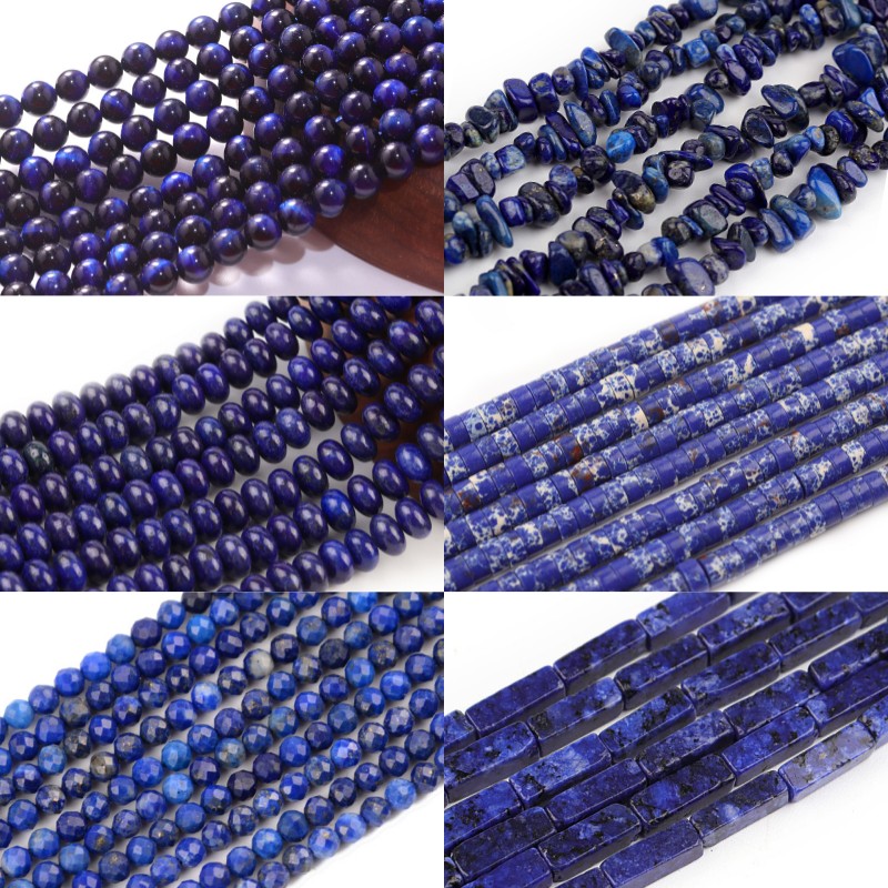 Jewelry Making Dc - تيار مستمر اللازورد الخرز الخرز الحجر
