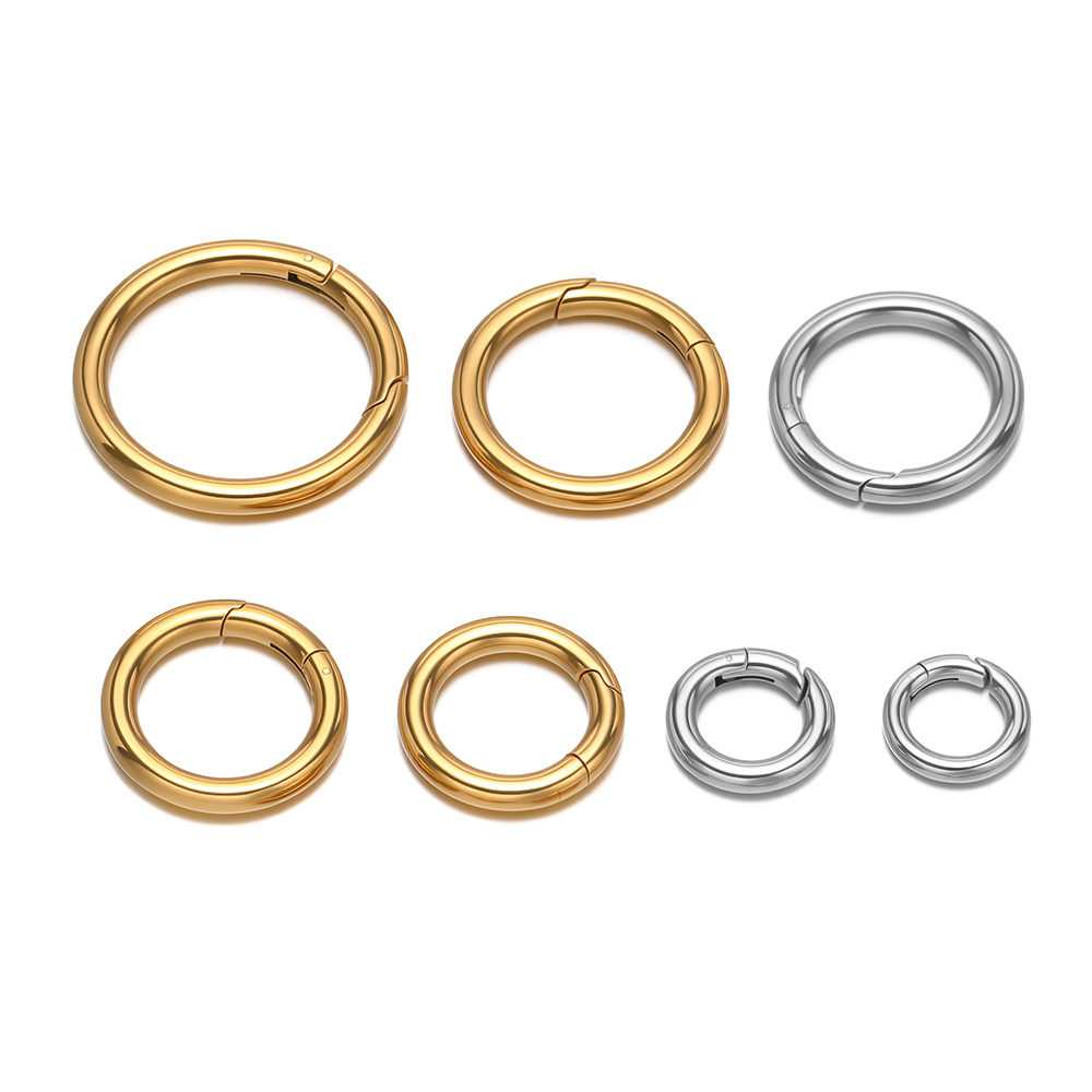 Jewelry Making Metals - 2 قطعة/الوحدة جولة الربيع المشابك الفولاذ