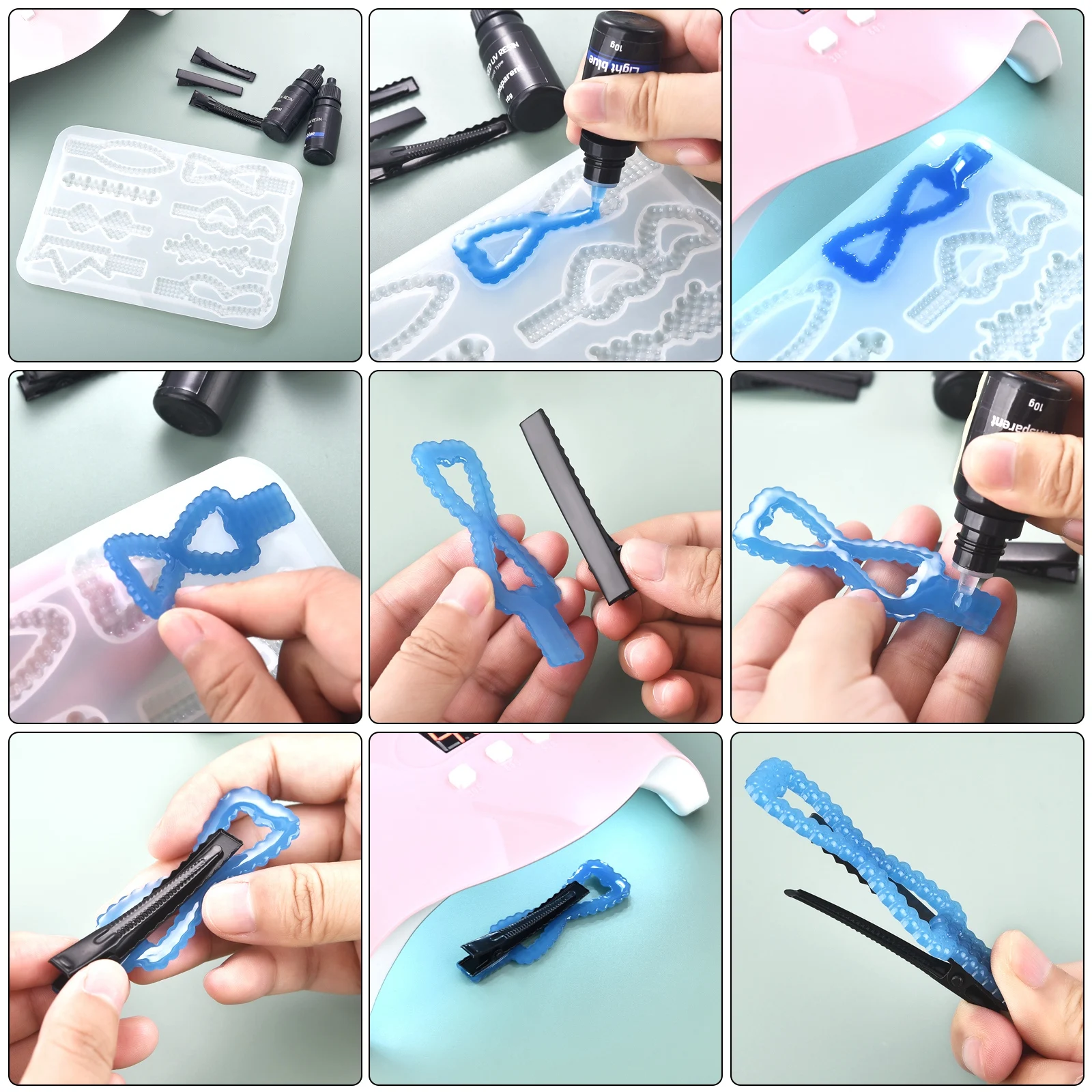 17 لون الأشعة فوق البنفسجية ال - مراجعة Jewelry Making Glue وسعره