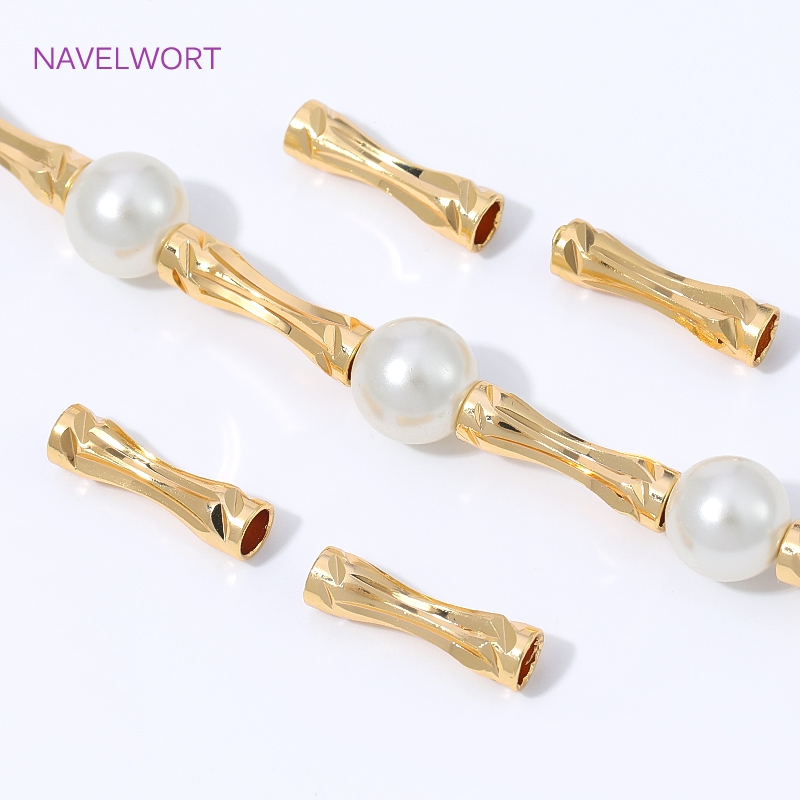 خرز أنبوبي مصقول مطلي بالذهب ع - مراجعة Jewelry Making Youtube وسعره