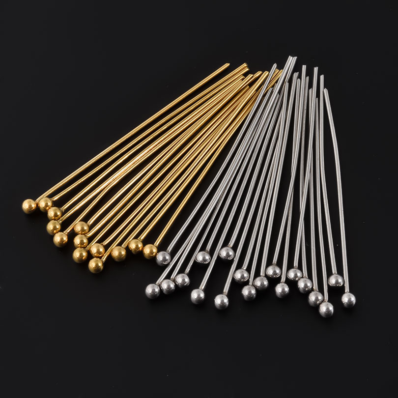 50 قطعة/الوحدة 18 كيلو مطلية ب - مراجعة Jewelry Making Eye Pins وسعره
