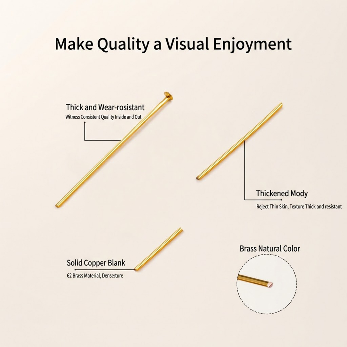 50 قطعة من دبابيس الرأس المسطح - مراجعة Jewelry Making Eye Pins وسعره