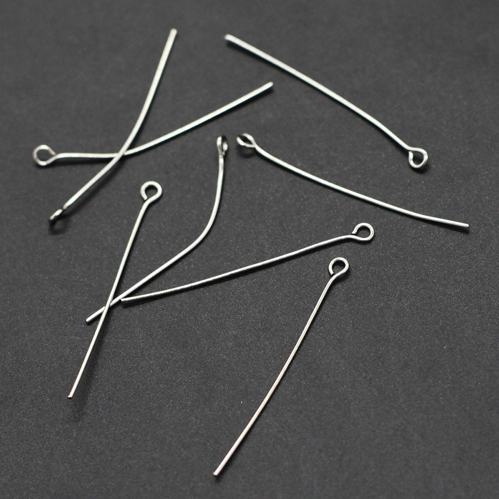 200 قطعة من دبابيس الفولاذ الم - مراجعة Jewelry Making Eye Pins وسعره
