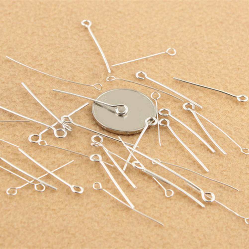 200 قطعة من دبابيس الفولاذ الم - مراجعة Jewelry Making Eye Pins وسعره