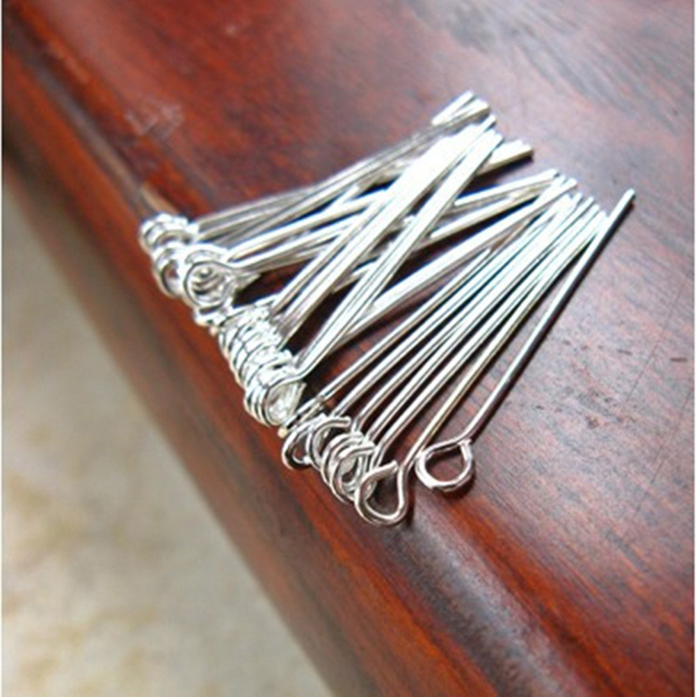 200 قطعة من دبابيس الفولاذ الم - مراجعة Jewelry Making Eye Pins وسعره