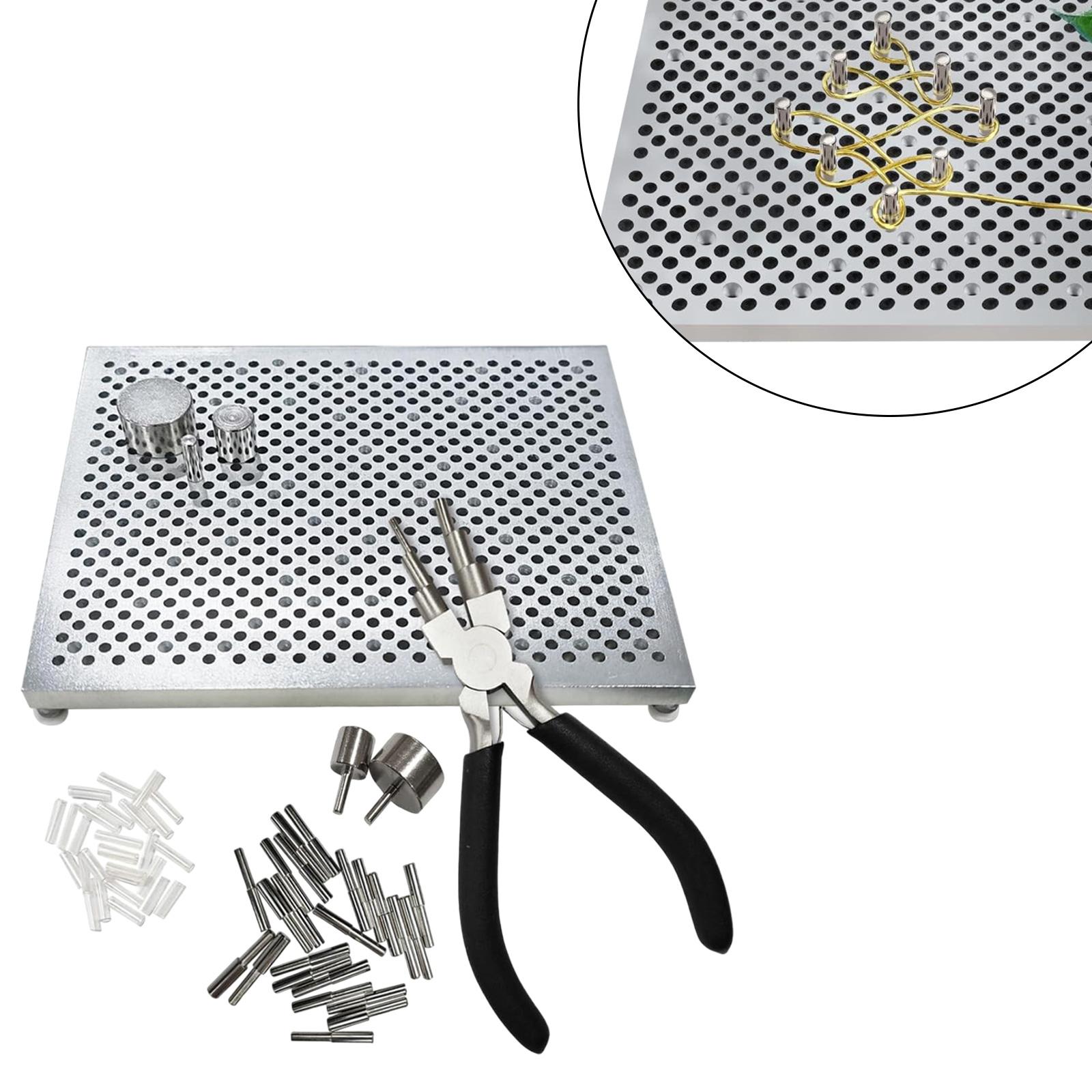 سلك الانحناء تهزهز سلك الانحنا - مراجعة Wire Jewelry Making Jig وسعره