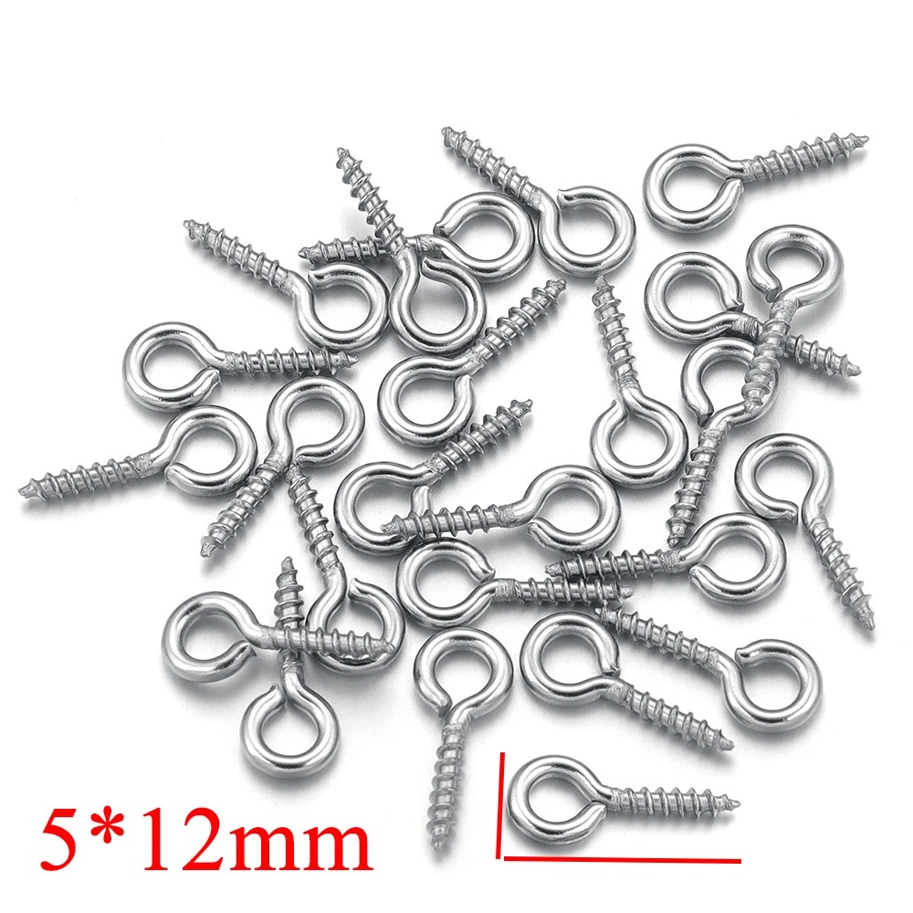 100 قطعة/الوحدة الفولاذ المقاو - مراجعة Jewelry Making Eye Pins وسعره