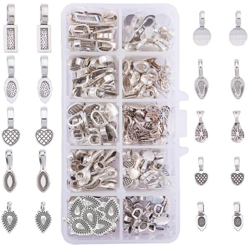 200 قطعة 10 نمط سبائك الفضة ال - مراجعة Jewelry Making Glue وسعره