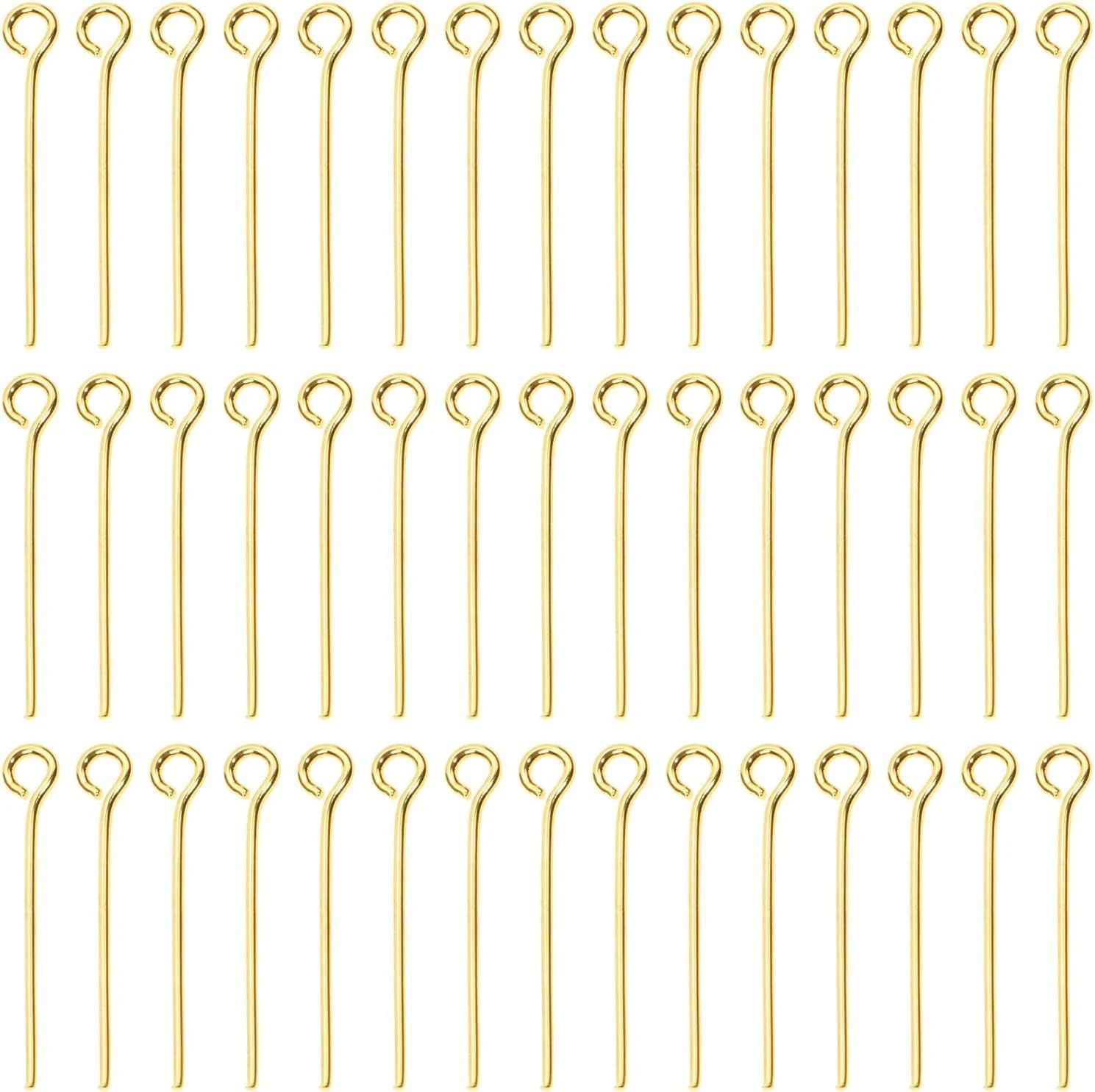 200 قطعة من إبر الخرز المعدنية - مراجعة Jewelry Making Eye Pins وسعره