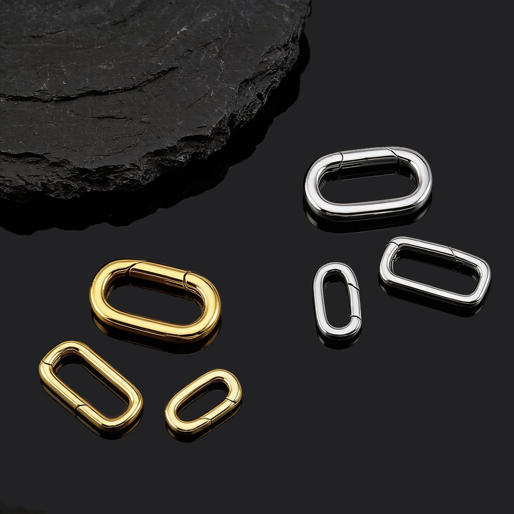 قطعتان من مشابك قلادة بيضاوية  - مراجعة Jewelry Making Metals وسعره